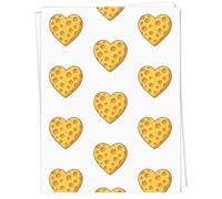 Azeeda A1 'Cheese Love Heart' Gift Wrap/Wrapping Paper Sheet (GI00114589)