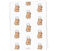 Azeeda A1 'Chef Capybara' Gift Wrap/Wrapping Paper Sheet (GI00137492)