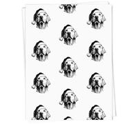 Azeeda A1 'Christmas Golden Retriever' Gift Wrap/Wrapping Paper Sheet (GI00125195)