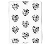 Azeeda A1 'Clockwork Heart' Gift Wrap/Wrapping Paper Sheet (GI00128873)