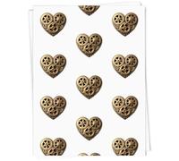 Azeeda A1 'Clockwork Heart' Gift Wrap/Wrapping Paper Sheet (GI00128876)