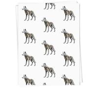 Azeeda A1 'Clockwork Wolf' Gift Wrap/Wrapping Paper Sheet (GI00133997)