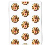 Azeeda A1 'Cocker Spaniel Love Note' Gift Wrap/Wrapping Paper Sheet (GI00107151)