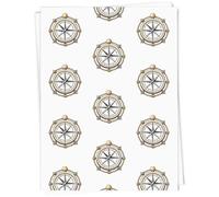 Azeeda A1 'Compass Surrounded by Rope Knots' Gift Wrap/Wrapping Paper Sheet (GI00130844)
