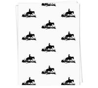 Azeeda A1 'Cowboy On Horse' Gift Wrap/Wrapping Paper Sheet (GI00065816)