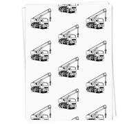 Azeeda A1 'Crane Vehicle' Gift Wrap/Wrapping Paper Sheet (GI00113763)