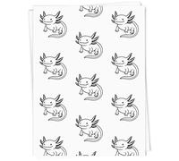 Azeeda A1 'Cute Axolotl' Gift Wrap/Wrapping Paper Sheet (GI00113735)