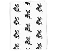 Azeeda A1 'Cute Boston Terrier' Gift Wrap/Wrapping Paper Sheet (GI00131786)