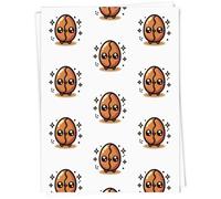 Azeeda A1 'Cute Coffee Bean' Gift Wrap/Wrapping Paper Sheet (GI00110493)