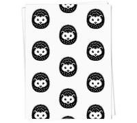 Azeeda A1 'Cute Curled-Up Hedgehog With Spikes' Gift Wrap/Wrapping Paper Sheet (GI00114091)