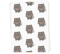 Azeeda A1 'Cute Grey Fluffy Kitten' Gift Wrap/Wrapping Paper Sheet (GI00133349)