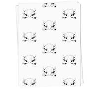 Azeeda A1 'Cute Highland Cow Peeking' Gift Wrap/Wrapping Paper Sheet (GI00124850)