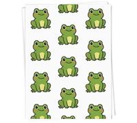 Azeeda A1 'Cute Sitting Frog' Gift Wrap/Wrapping Paper Sheet (GI00112405)