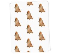 Azeeda A1 'Dog Cocker Spaniel' Gift Wrap/Wrapping Paper Sheet (GI00098122)