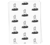 Azeeda A1 'Dog Wearing Crown' Gift Wrap/Wrapping Paper Sheet (GI00134285)