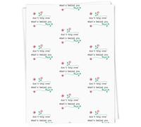 Azeeda A1 'Don't Trip Over What's Behind You' Gift Wrap/Wrapping Paper Sheet (GI00115057)
