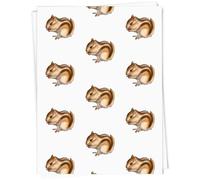Azeeda A1 'Eating Chipmunk' Gift Wrap/Wrapping Paper Sheet (GI00047477)