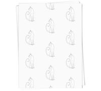 Azeeda A1 'Elegant Sitting Siamese Cat' Gift Wrap/Wrapping Paper Sheet (GI00110975)