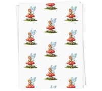Azeeda A1 'Fairy on Toadstool' Gift Wrap/Wrapping Paper Sheet (GI00136442)
