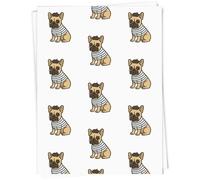 Azeeda A1 'French Bulldog' Gift Wrap/Wrapping Paper Sheet (GI00109741)