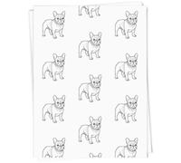 Azeeda A1 'French Bulldog' Gift Wrap/Wrapping Paper Sheet (GI00129665)