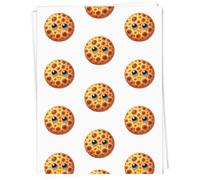 Azeeda A1 'Funny Face Naan Bread' Gift Wrap/Wrapping Paper Sheet (GI00125816)