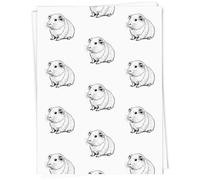 Azeeda A1 'Funny Guinea Pig' Gift Wrap/Wrapping Paper Sheet (GI00128063)