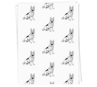 Azeeda A1 'German Shepherd' Gift Wrap/Wrapping Paper Sheet (GI00129656)