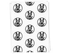 Azeeda A1 'German Shepherd Holding Leash' Gift Wrap/Wrapping Paper Sheet (GI00127283)