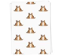 Azeeda A1 'German Shepherd Pair' Gift Wrap/Wrapping Paper Sheet (GI00129653)