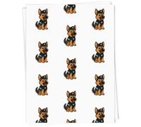Azeeda A1 'German Shepherd Police Dog' Gift Wrap/Wrapping Paper Sheet (GI00112239)