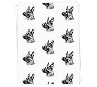 Azeeda A1 'German Shepherd Portrait' Gift Wrap/Wrapping Paper Sheet (GI00110783)