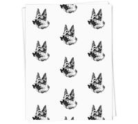 Azeeda A1 'German Shepherd Portrait' Gift Wrap/Wrapping Paper Sheet (GI00113235)