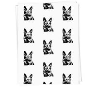 Azeeda A1 'German Shepherd Portrait' Gift Wrap/Wrapping Paper Sheet (GI00138233)