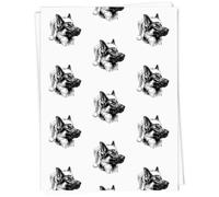 Azeeda A1 'German Shepherd Wearing Santa Hat' Gift Wrap/Wrapping Paper Sheet (GI00124844)