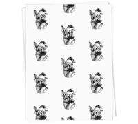Azeeda A1 'German Shepherd Wearing Santa Hat' Gift Wrap/Wrapping Paper Sheet (GI00125111)