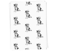 Azeeda A1 'German Shepherd with Santa Hat' Gift Wrap/Wrapping Paper Sheet (GI00110837)