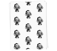 Azeeda A1 'German Shorthaired Pointer Wearing Santa Hat' Gift Wrap/Wrapping Paper Sheet (GI00125141)