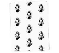 Azeeda A1 'Girl With Soccer Ball' Gift Wrap/Wrapping Paper Sheet (GI00115043)
