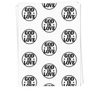 Azeeda A1 'God Is Love' Gift Wrap/Wrapping Paper Sheet (GI00122282)