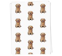 Azeeda A1 'Golden Retriever Dog' Gift Wrap/Wrapping Paper Sheet (GI00142436)