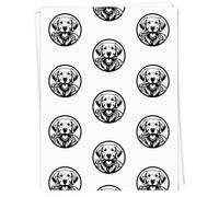 Azeeda A1 'Golden Retriever Holding Leash' Gift Wrap/Wrapping Paper Sheet (GI00127289)