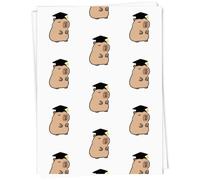 Azeeda A1 'Graduation Capybara' Gift Wrap/Wrapping Paper Sheet (GI00137483)