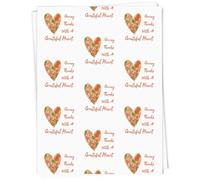Azeeda A1 'Grateful Heart' Gift Wrap/Wrapping Paper Sheet (GI00123911)