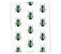 Azeeda A1 'Green Metallic Beetle' Gift Wrap/Wrapping Paper Sheet (GI00128978)