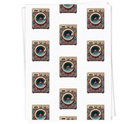 Azeeda A1 'Groovy Psychedelic Washing Machine' Gift Wrap/Wrapping Paper Sheet (GI00112725)