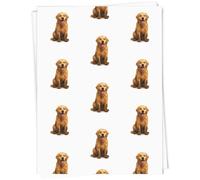 Azeeda A1 'Happy Golden Retriever Covered In Mud' Gift Wrap/Wrapping Paper Sheet (GI00114133)