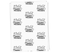 Azeeda A1 'Happy Holidays with Cute Santa' Gift Wrap/Wrapping Paper Sheet (GI00123368)