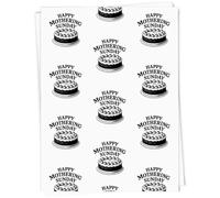 Azeeda A1 'Happy Mothering Sunday Simnel Cake' Gift Wrap/Wrapping Paper Sheet (GI00132500)