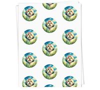 Azeeda A1 'Happy Shih Tzu' Gift Wrap/Wrapping Paper Sheet (GI00112647)